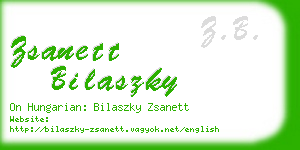 zsanett bilaszky business card